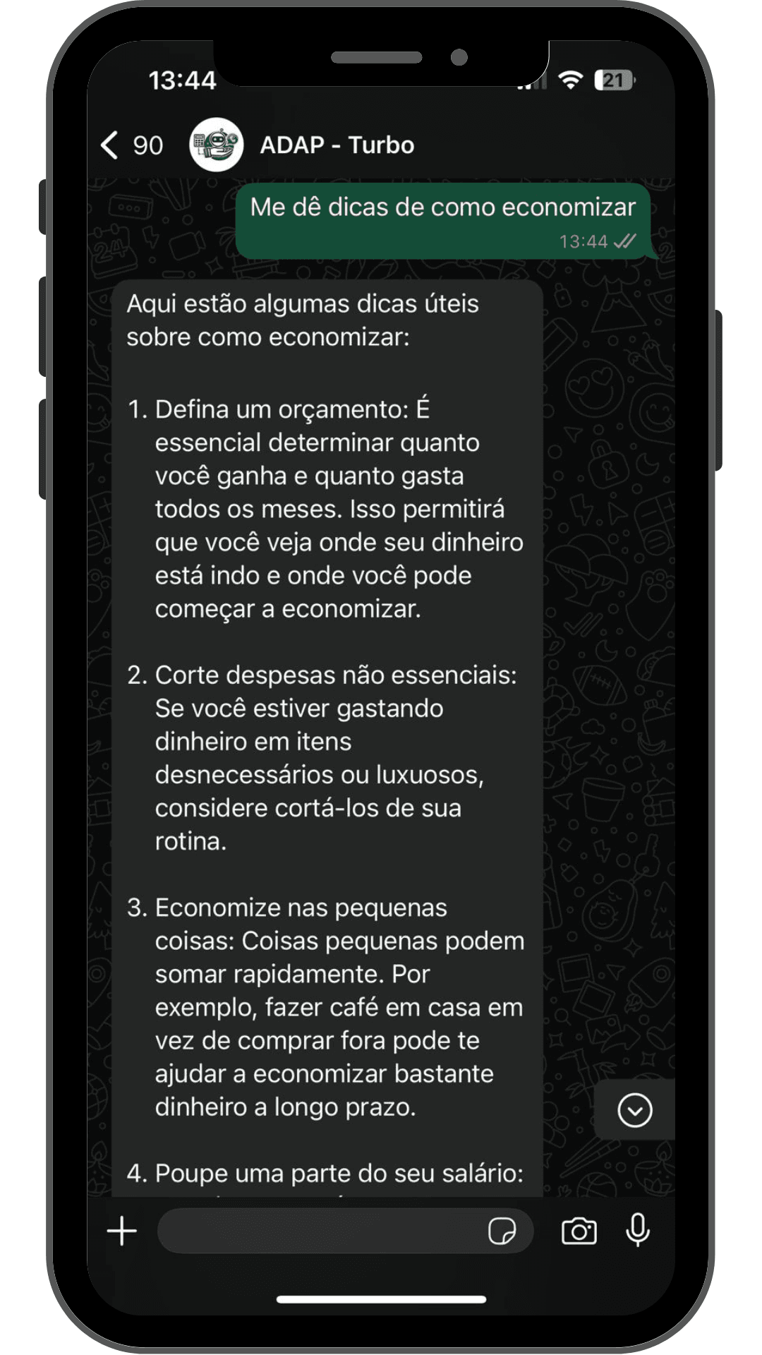 Exemplo funcionamento de compromissos.