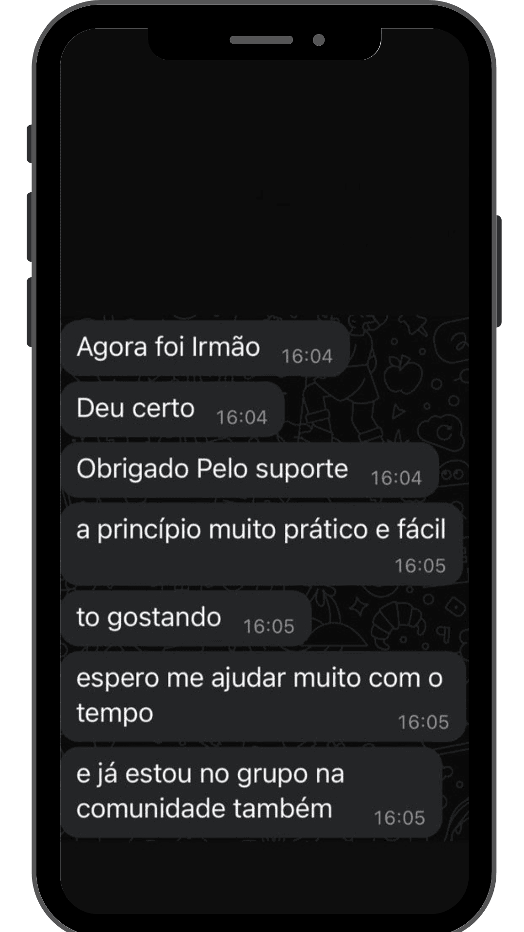 Feedback positivo de cliente da ADAP sobre o produto.